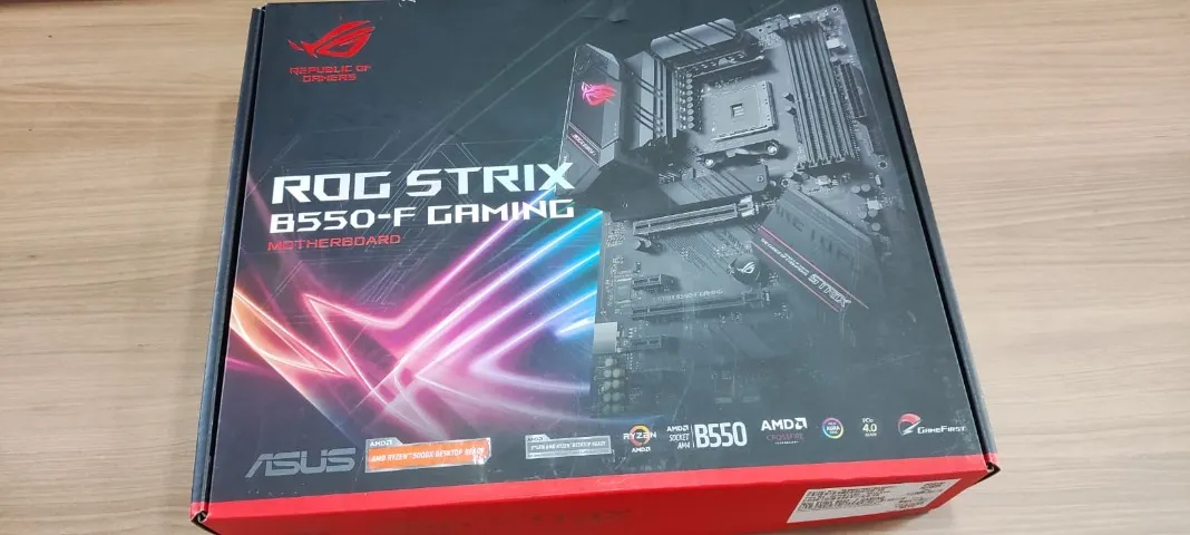 Placa-mãe Asus ROG STRIX B550-F GAMING | AM4 | Caixa Original + Brinde