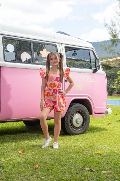 Macacão Infantil Floral
