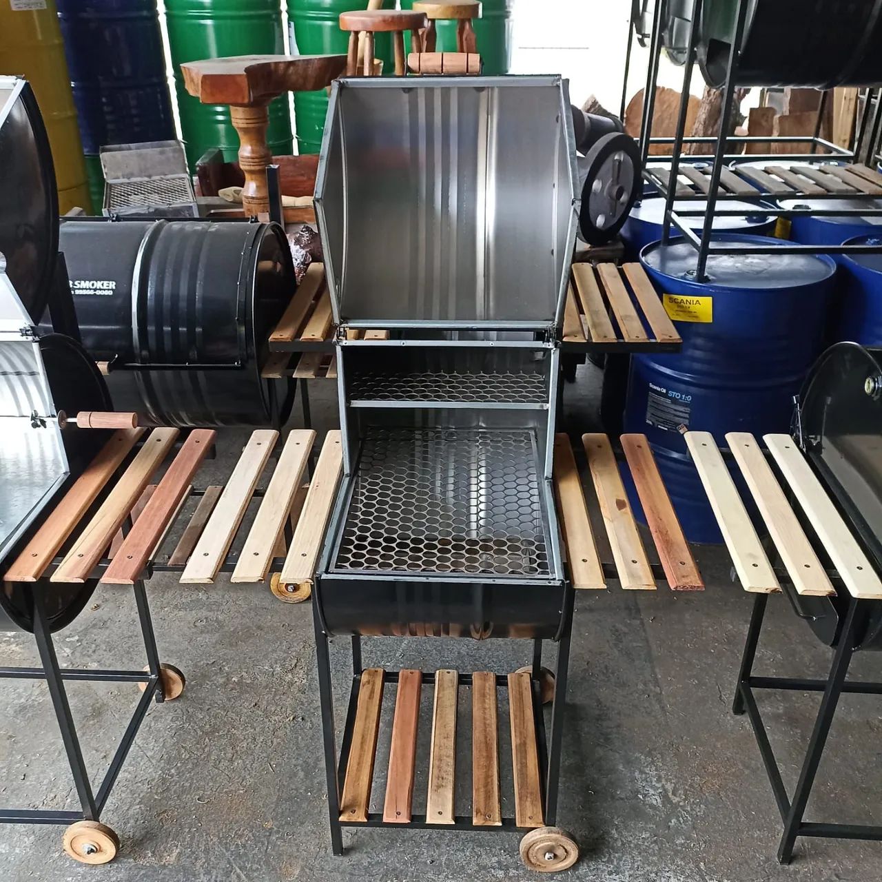 Churrasqueira de meio tambor: prepara o churrasco deliciosos com estilo!