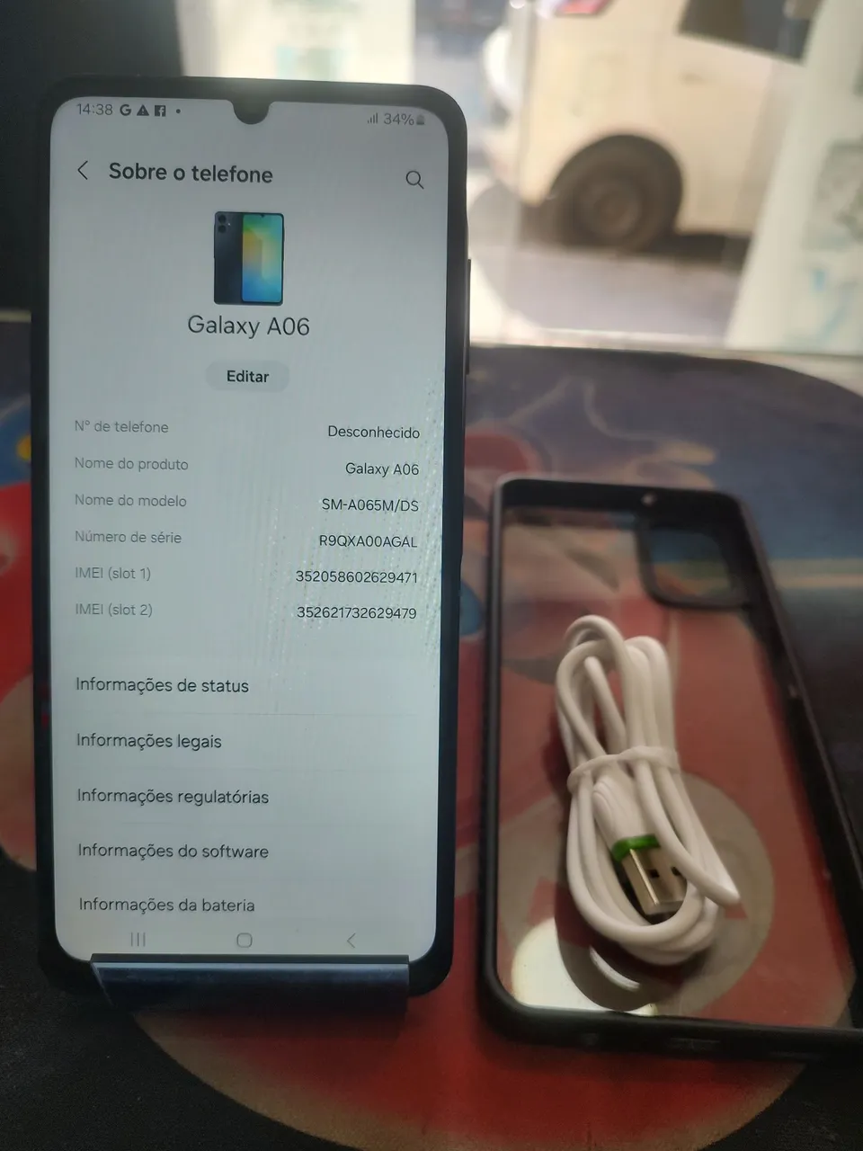 Samsung A06 128GB sem detalhes todo original, acompanha capinha película carregador