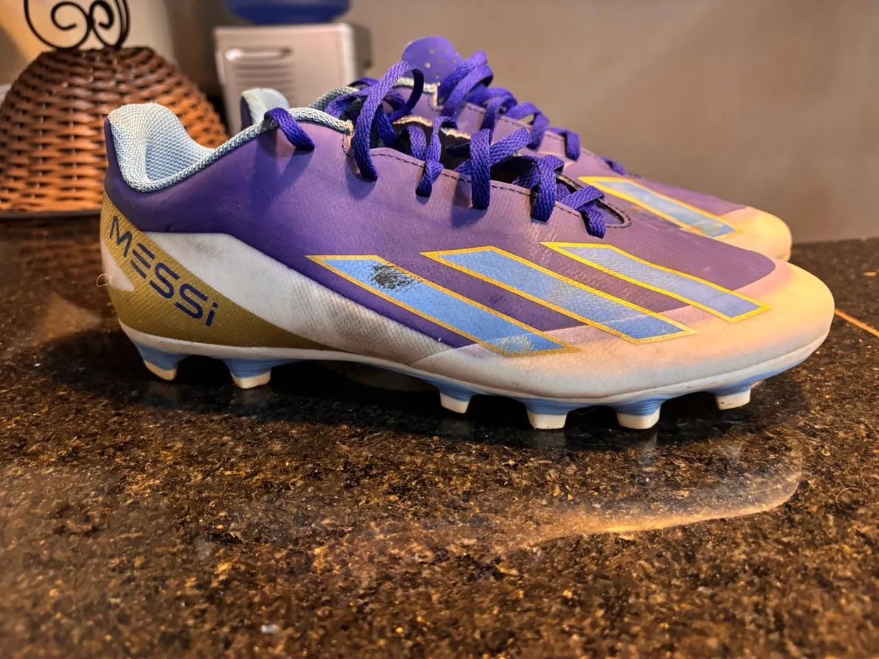 Chuteiras campo Adidas Crazyfast messi club usada tamanho 41 - Foto 5