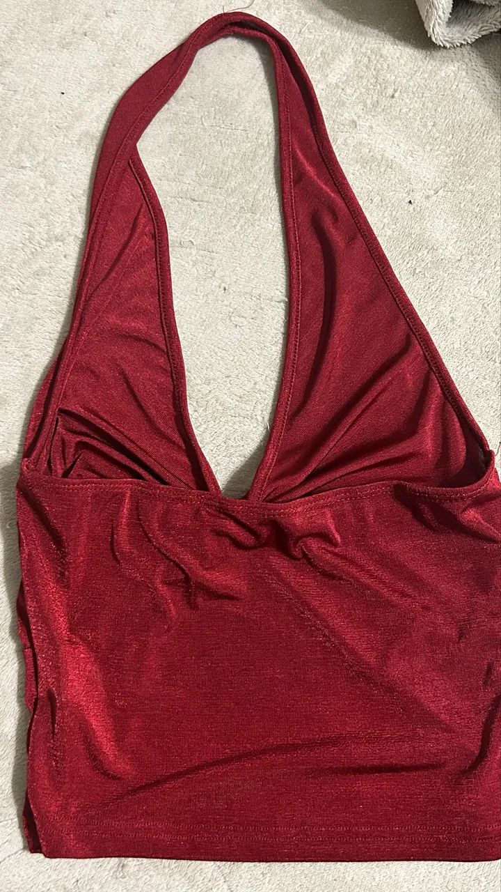 Top Cropped Vermelho  - Foto 2