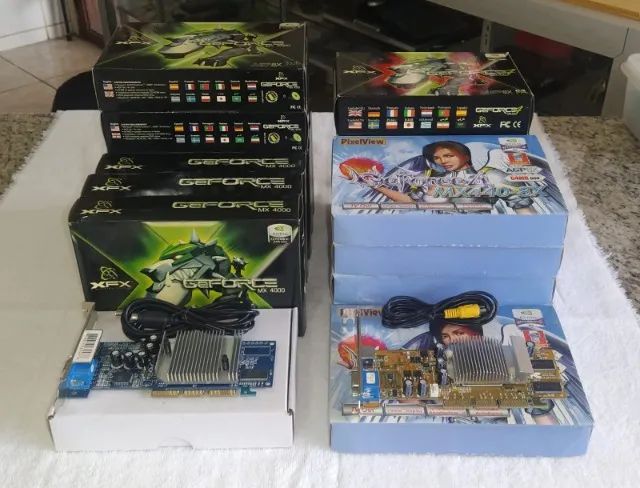 PLACAS DE VÍDEO NVIDIA GEFORCE - 64 E 256 MB