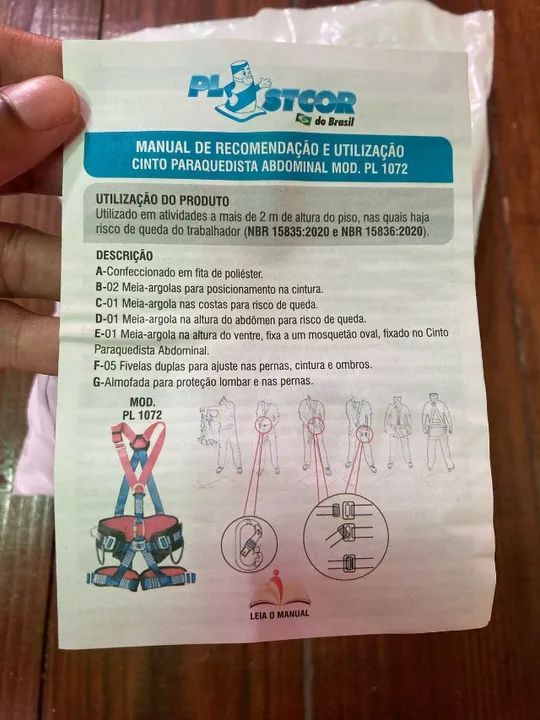 CINTO SEGURANÇA PARAQUEDISTA  - Foto 5