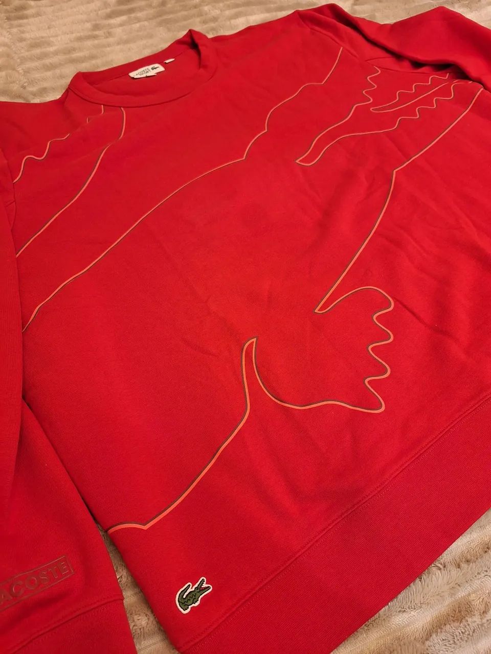 Moletom Lacoste Sport Vermelho com Design Exclusivo - Foto 5