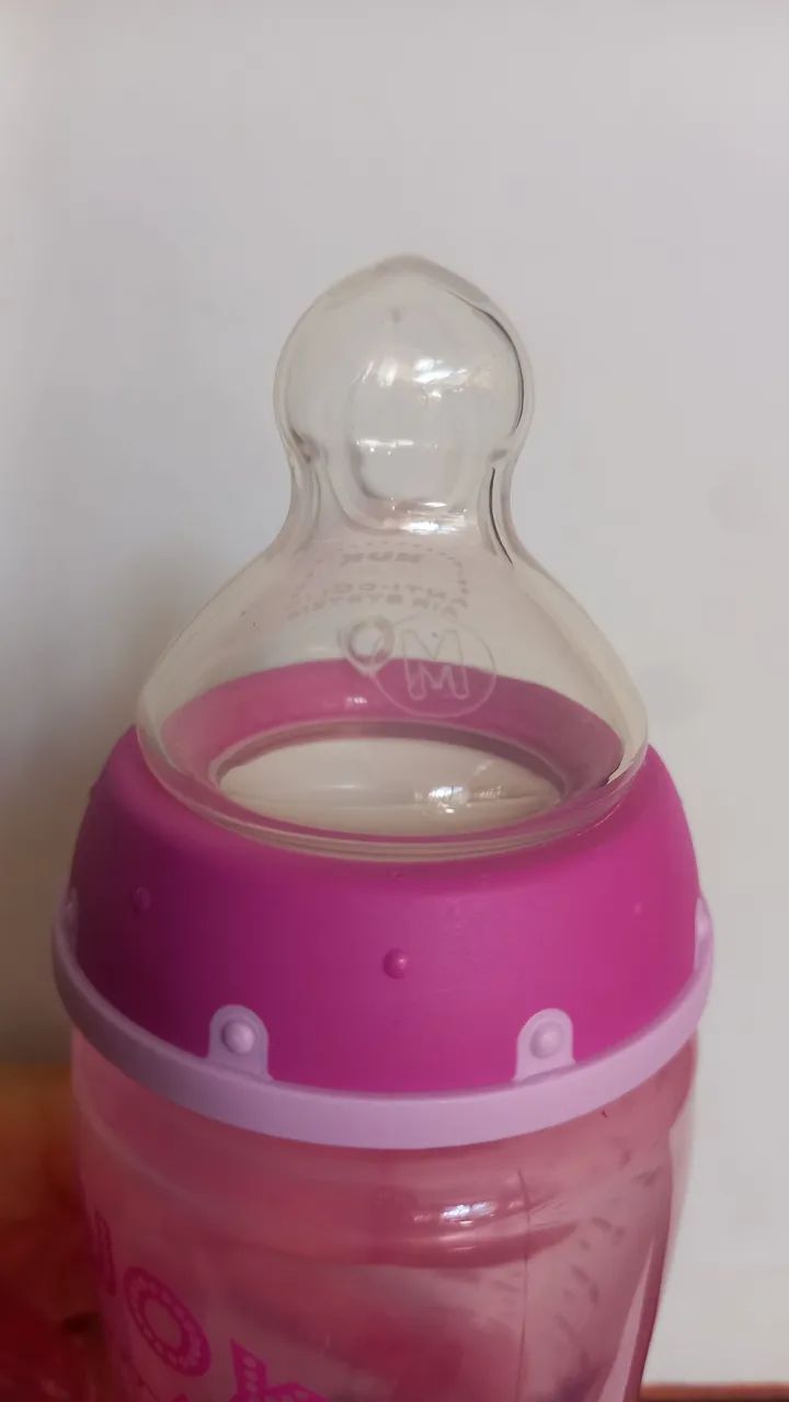 NOVA Mamadeira NUK My First Rosa 150ml - Foto 3