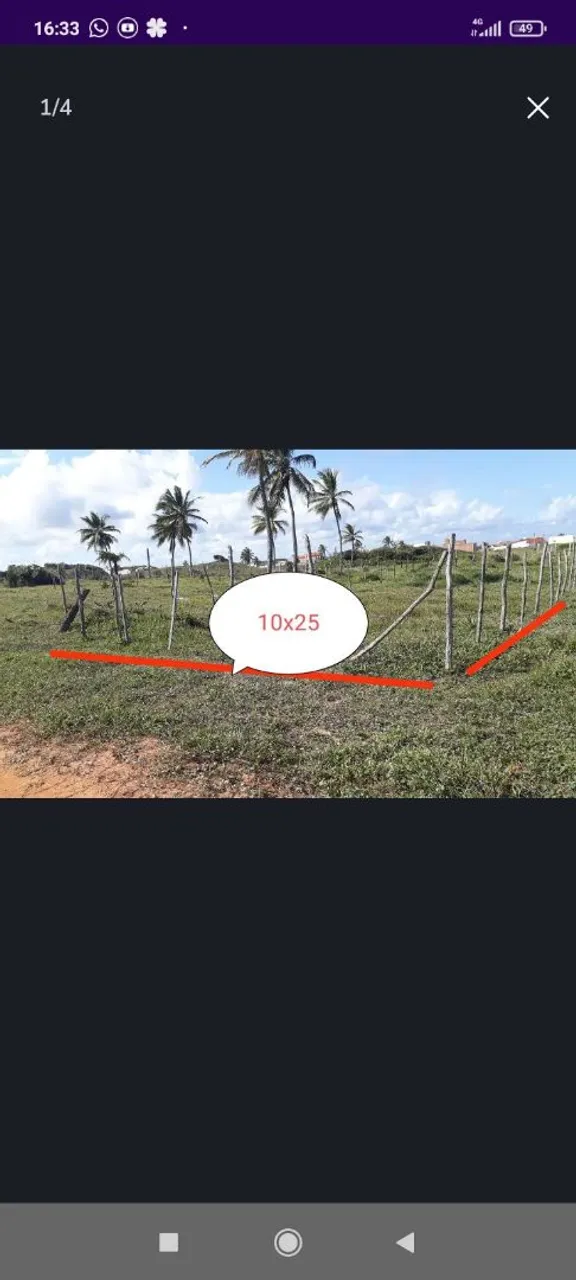 Terreno na praia de jatoba