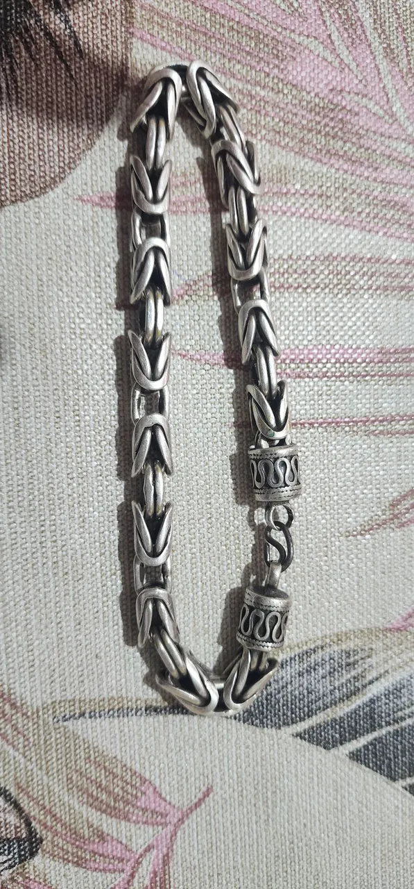 Pulseira de prata estilo bali