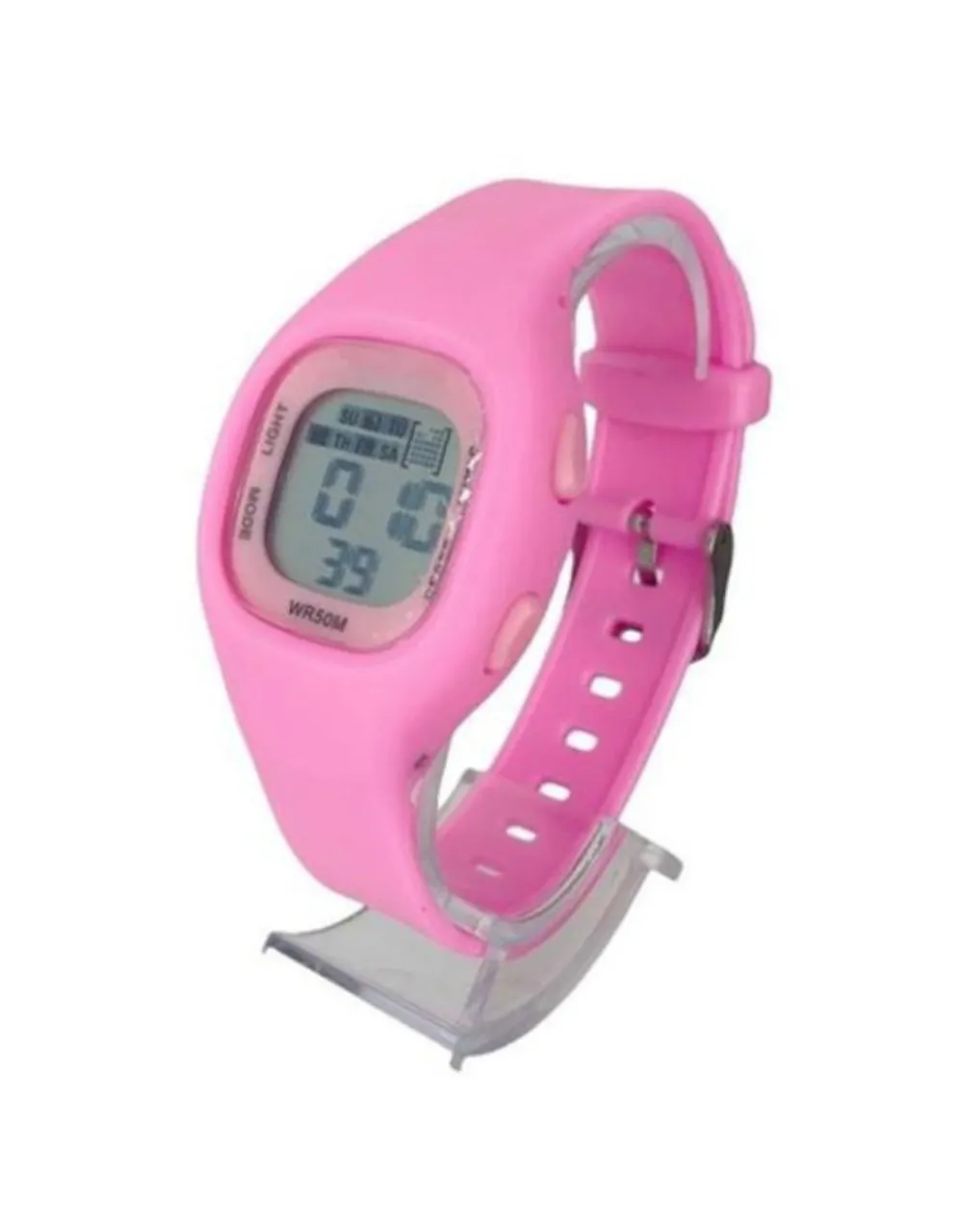 Relógio Digital Feminino Rosa