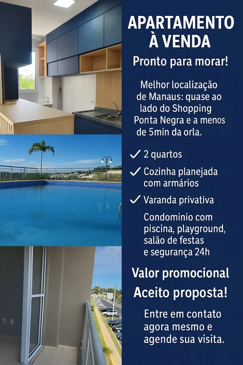 Apartamento à venda Condomínio Estilo Ponta Negra