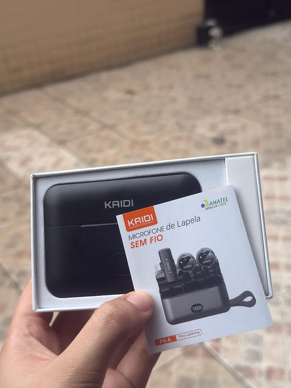 Microfone de Lapela Kaidi com Caixinha - Foto 3