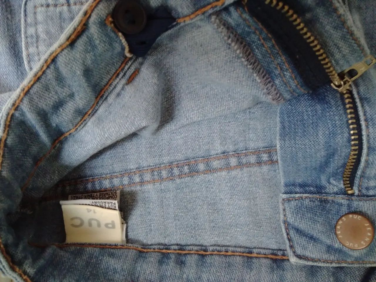Saia Jeans HERING PUC infantil com Bolsos - Foto 3
