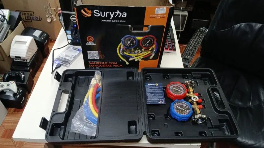 Kit Manifold R410/r32 Com Maleta Premium P/ Ar Condicionado - Foto 6