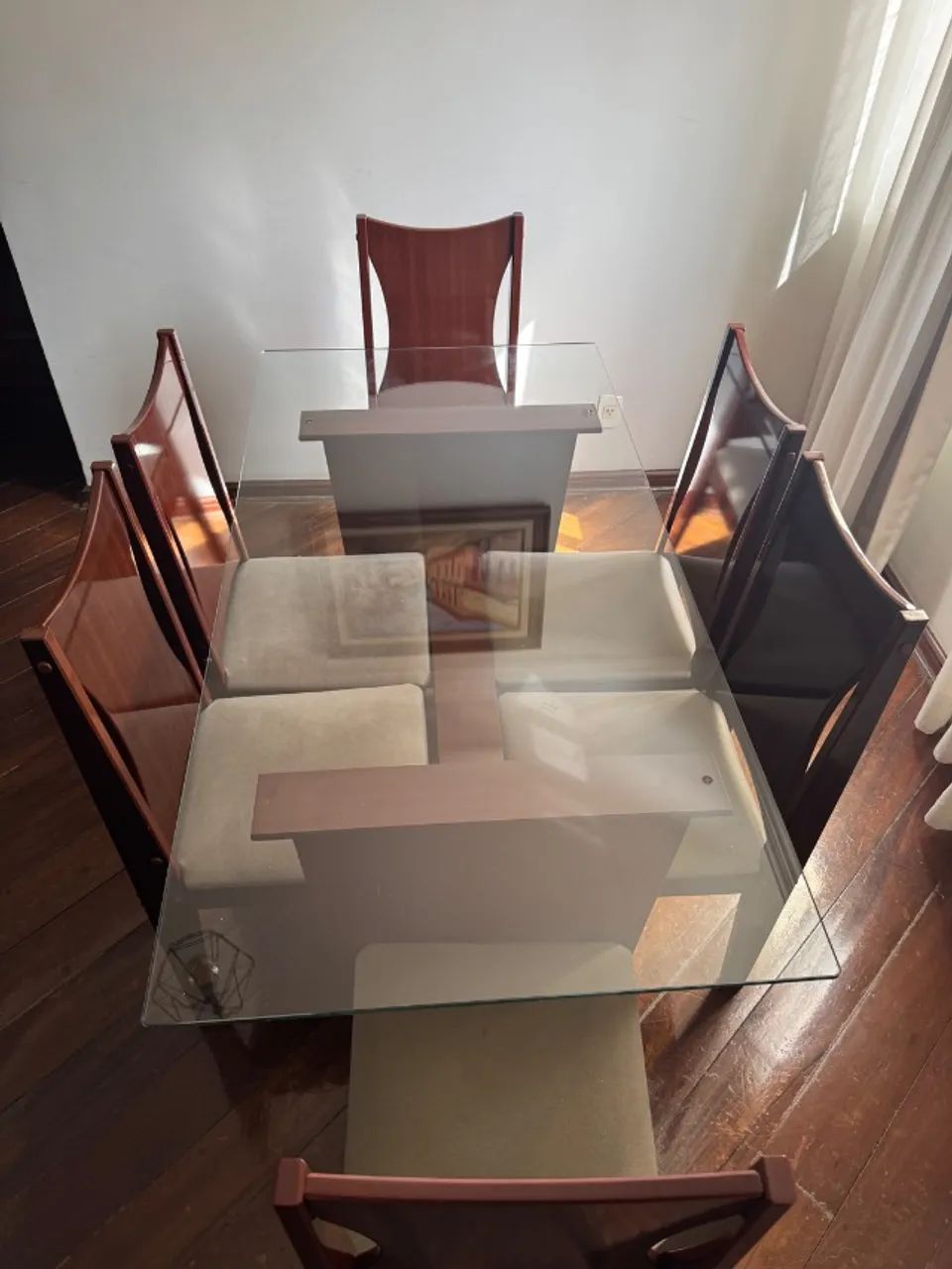 6-person dining table with glass top64209947027329120