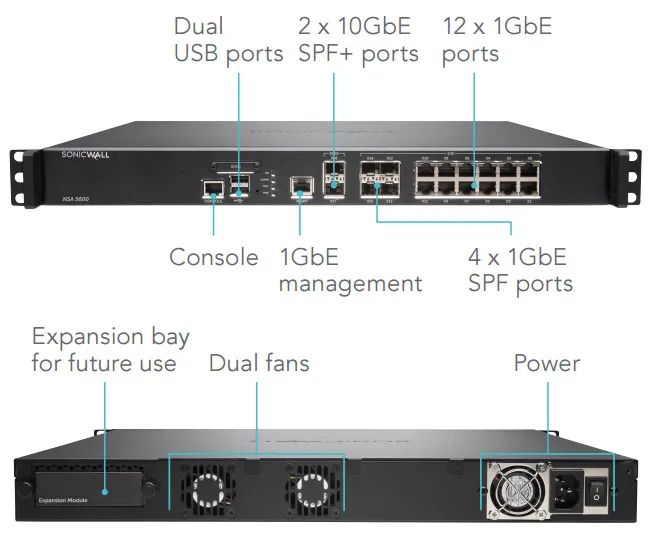 Switch Dell Firewall Sonicwall Nsa 5600 - Foto 2