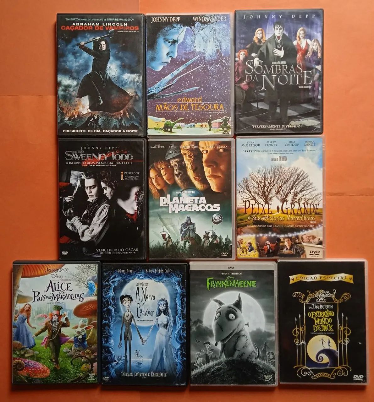 Dvd Coleção Tim Burton 10 Filmes
