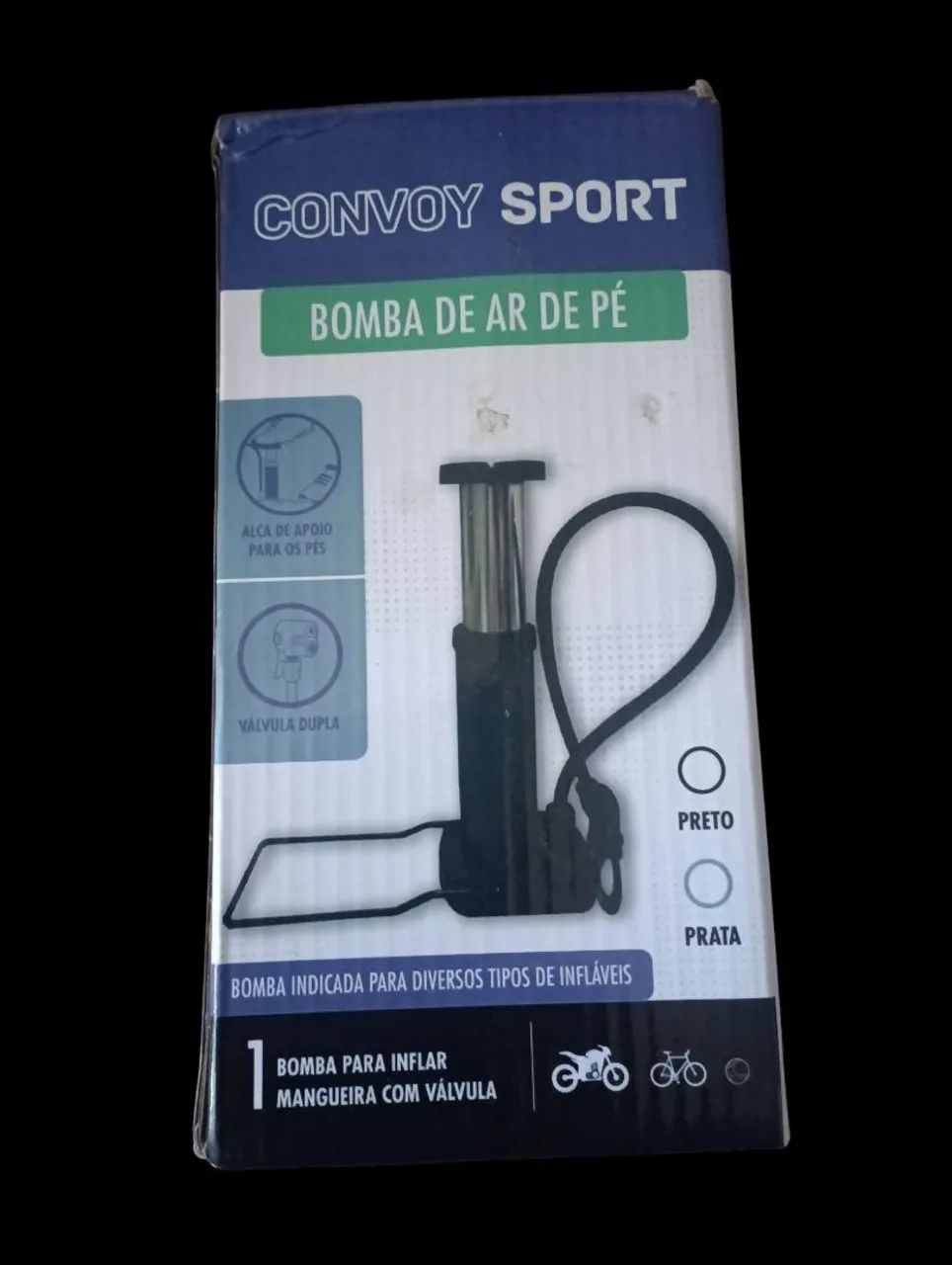 Bomba de Ar de Pé Convoy Sport - Foto 2