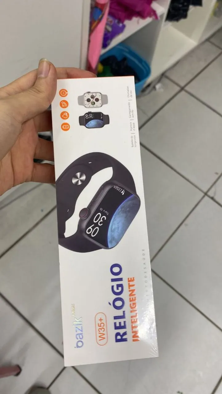 Smartwatch Bazik W35+ Relógio Inteligente Preço Promocinal