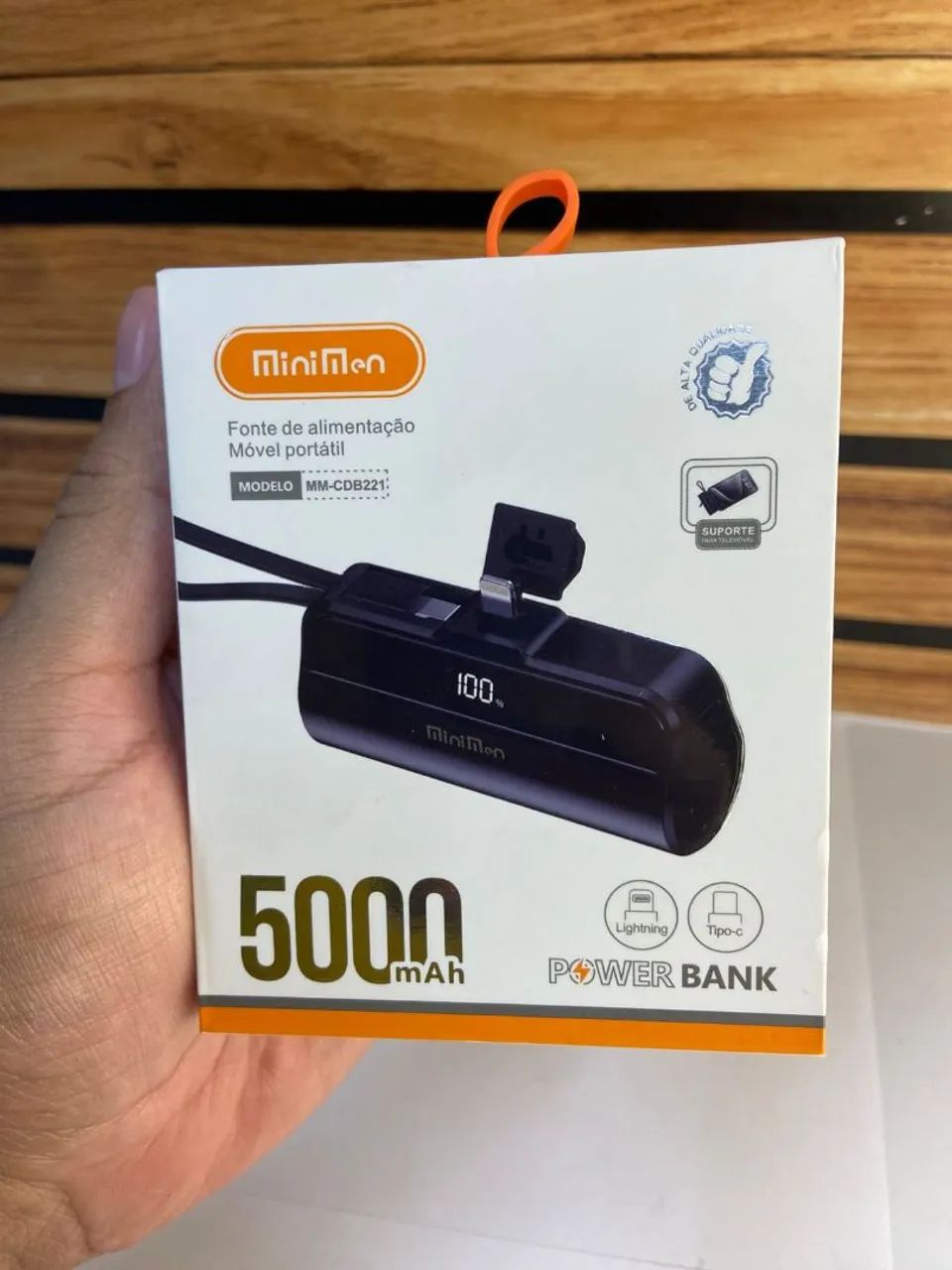 Carregador Portátil Mini Power Bank 8300 mAh - Foto 4