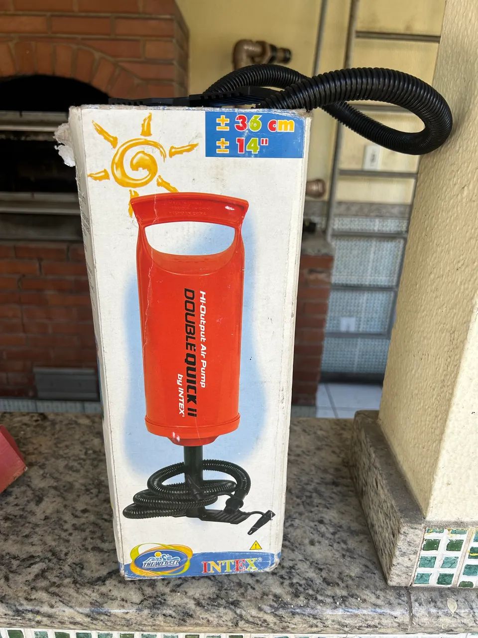 BOMBA DE AR MANUAL INTEX DOUBLE QUICK II - ORIGINAL