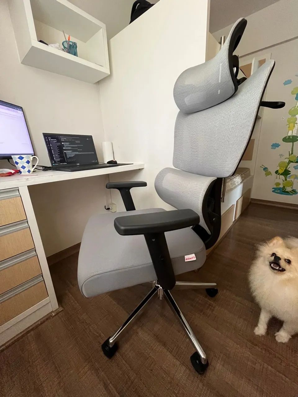 Cadeira de Escritório Giratória com Encosto Alto - Foto 4