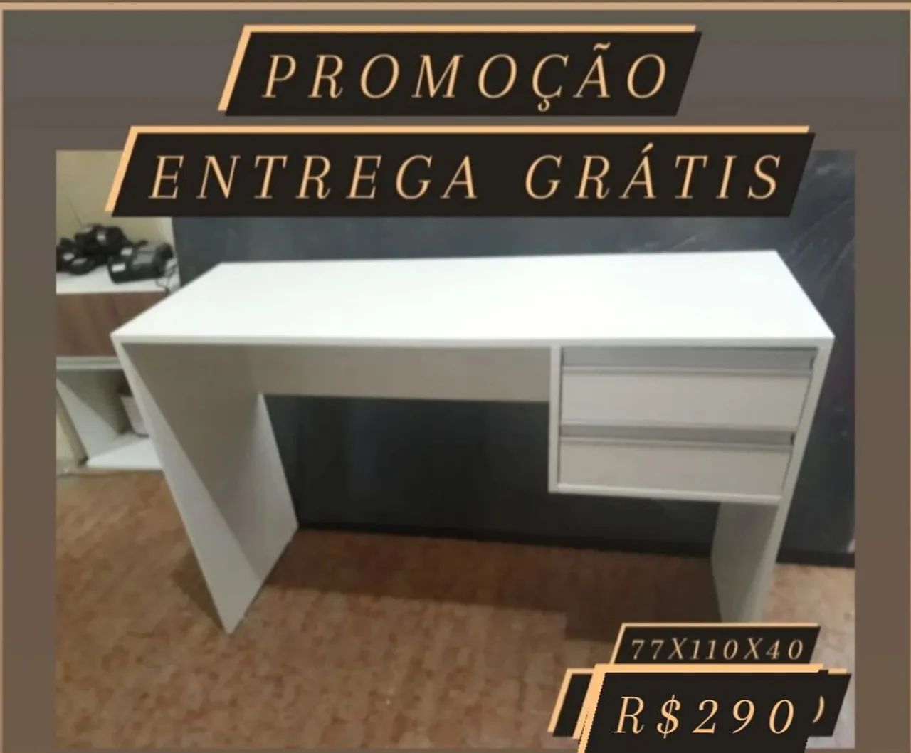 Escrivaninha 100%mdf / promoção temos outros modelos  - Foto 5