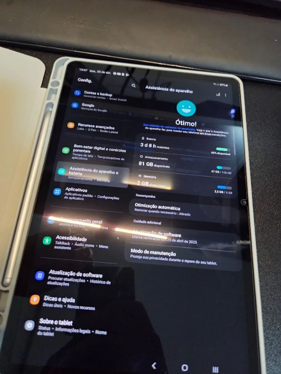 Samsung Galaxy Tab S7 5G 128gb - SM-T878U (não é o FE) - Foto 6