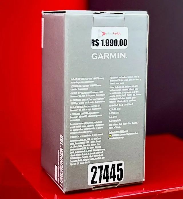 Garmin Relógio Forerunner 165 Basic - 010-02863-21 - Mist Gray / Whitestone - 43MM - Novo - Foto 2