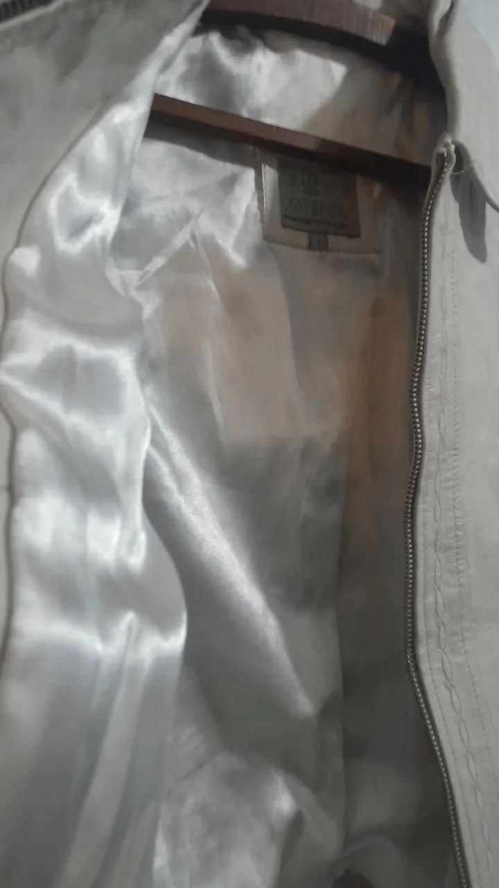 Jaqueta de Couro Branca - Foto 3