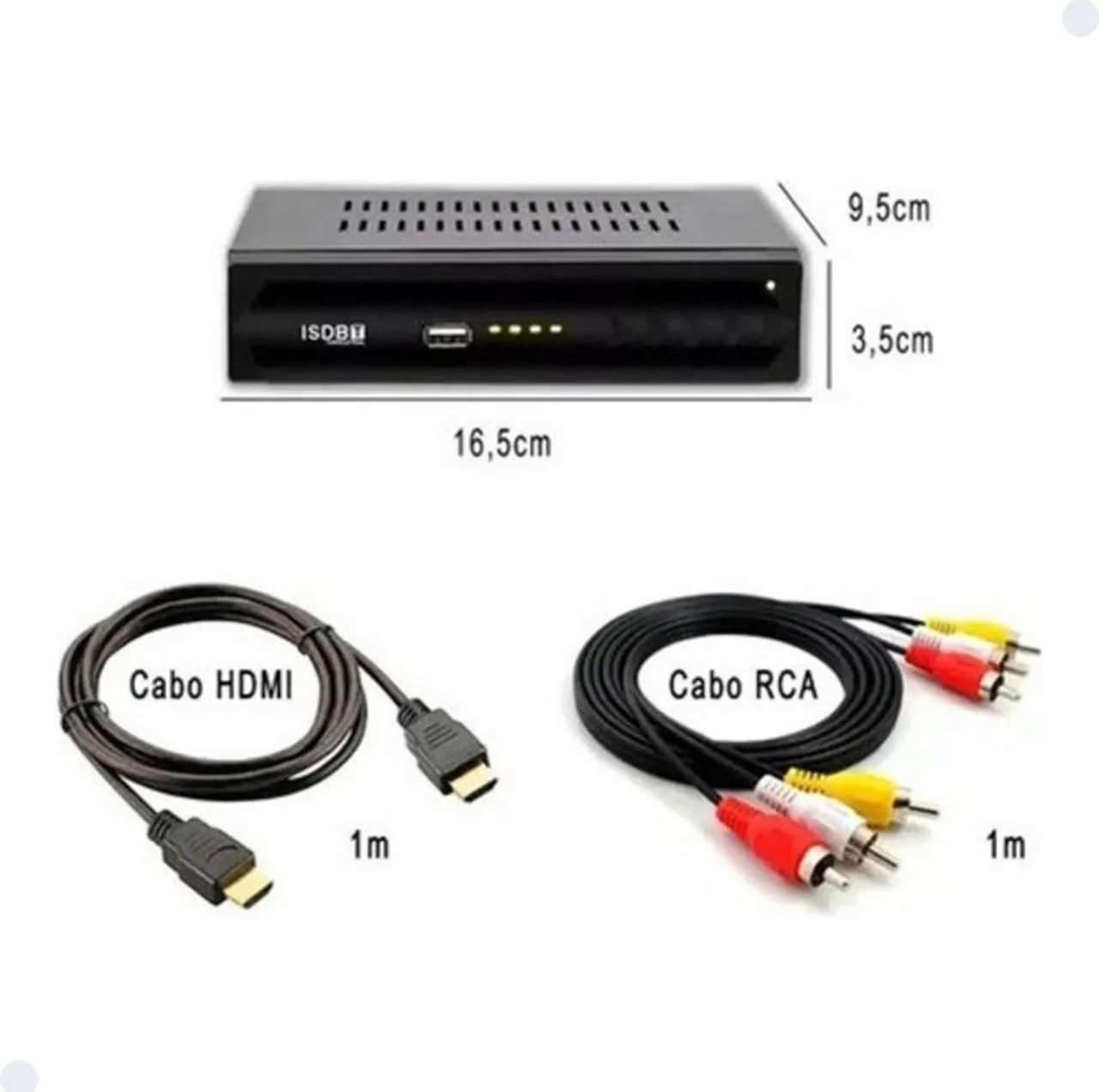 Receptor de TV Digital ISDB-T  semo - Novo - Foto 5