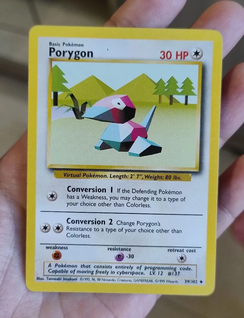 Carta Porygon - Pokémon tcg 