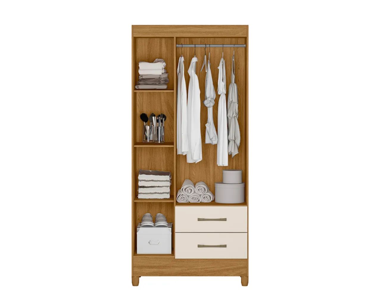Guarda-Roupa Compacto Vale Claro 82 cm - Foto 4