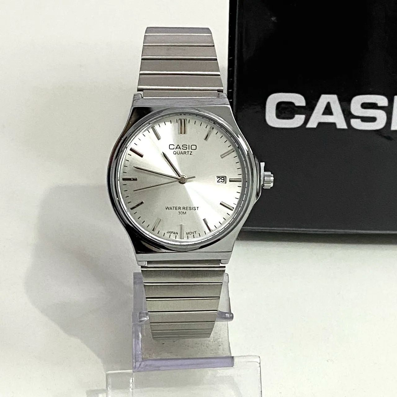 Relógio Casio vintage prateado A180 novo