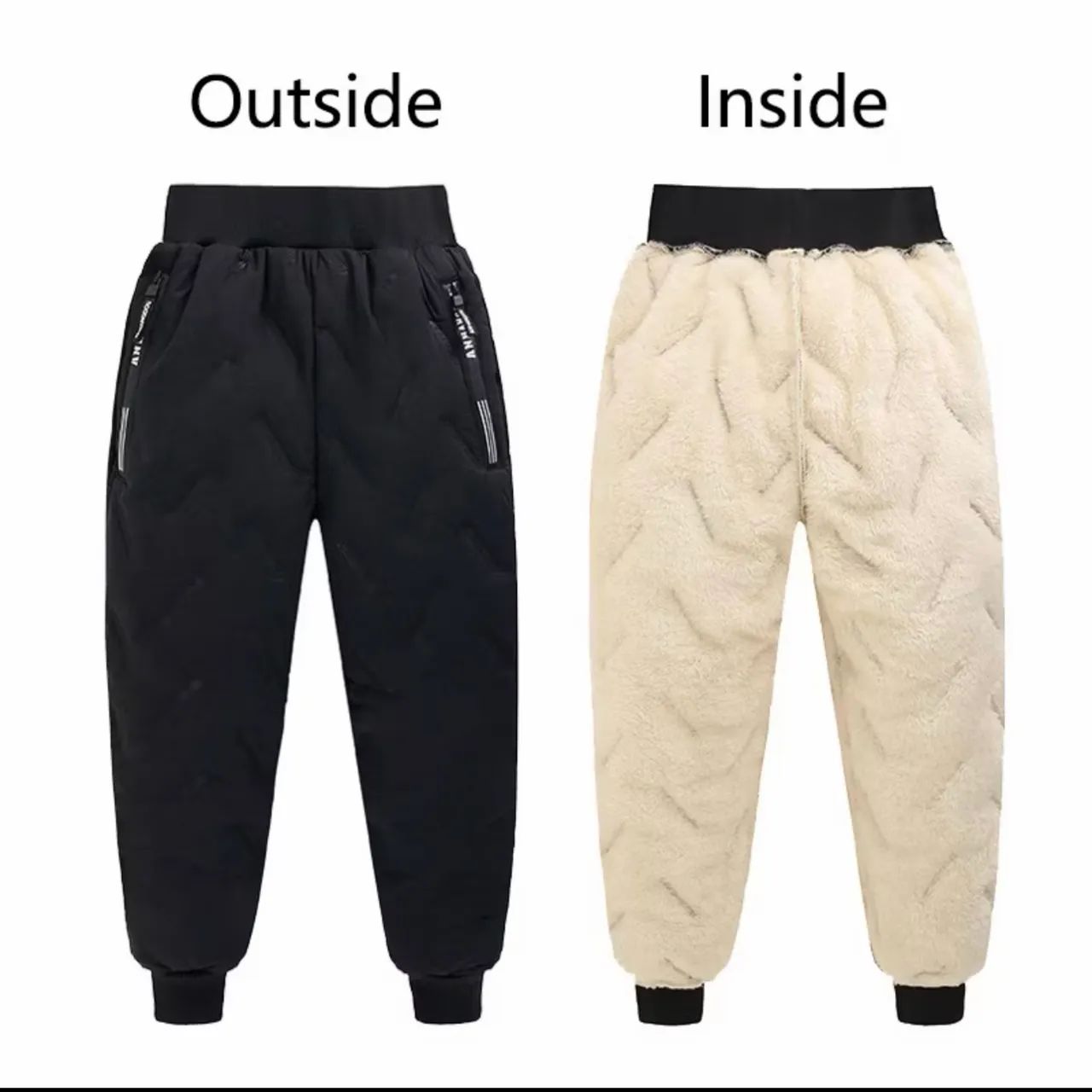 Calça forrada para menino / menina 