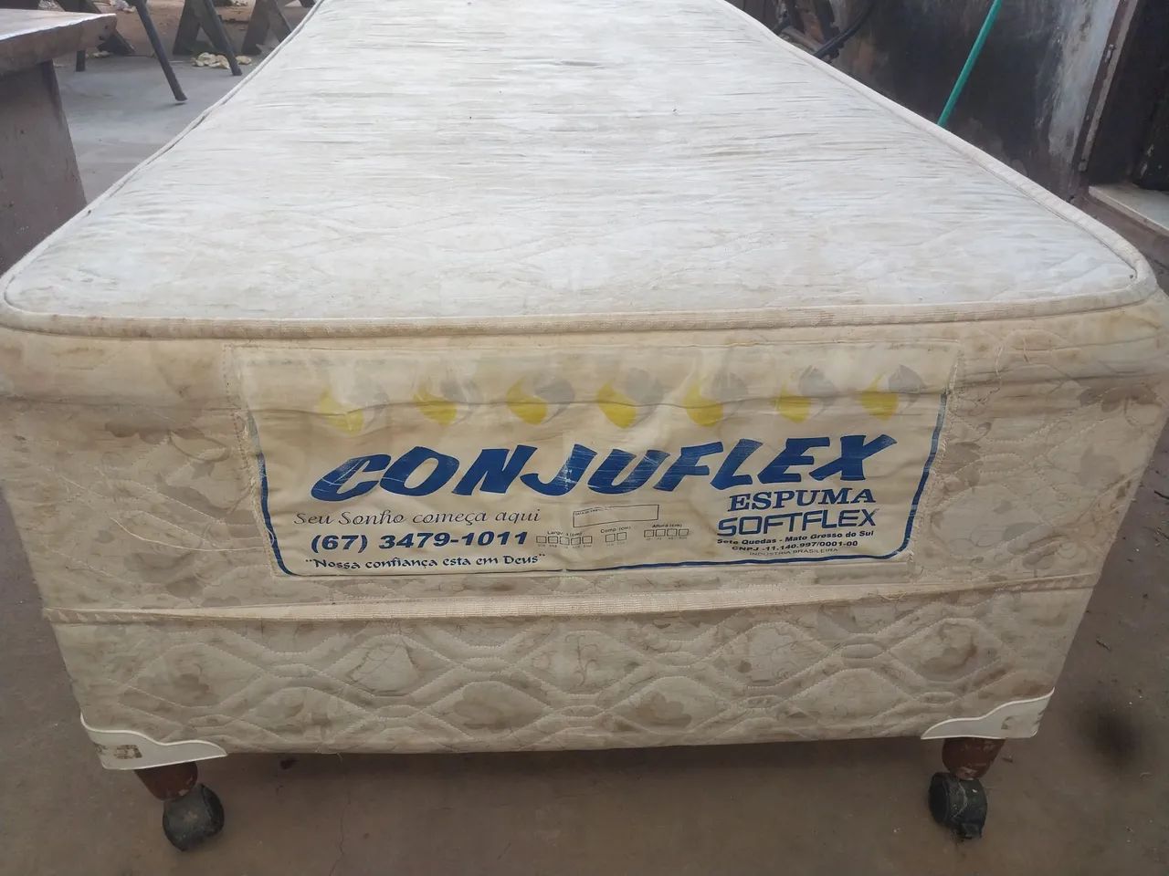 Base de cama box solteiro com avaria - Foto 4