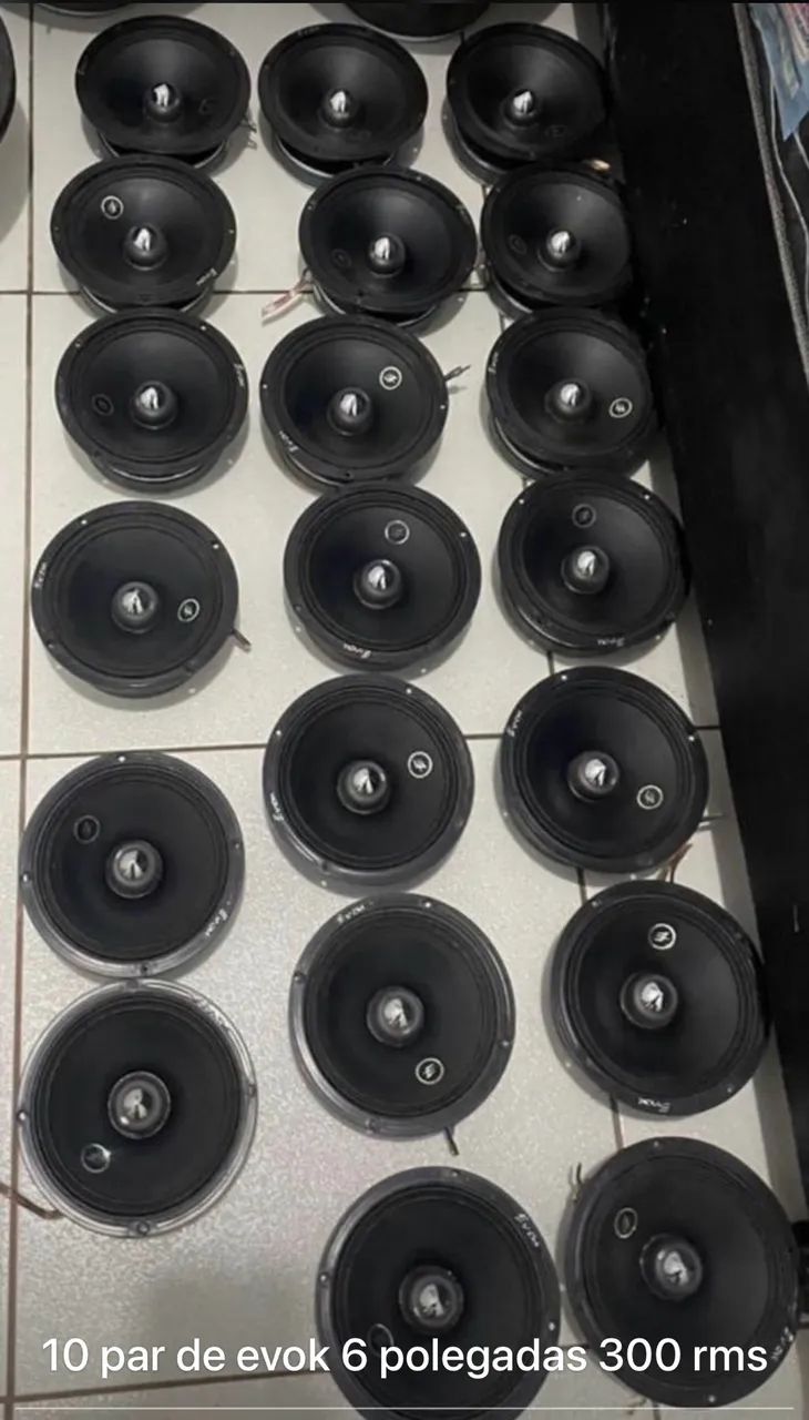 Evok 6 polegadas 300 rms praticamente novos - Foto 3