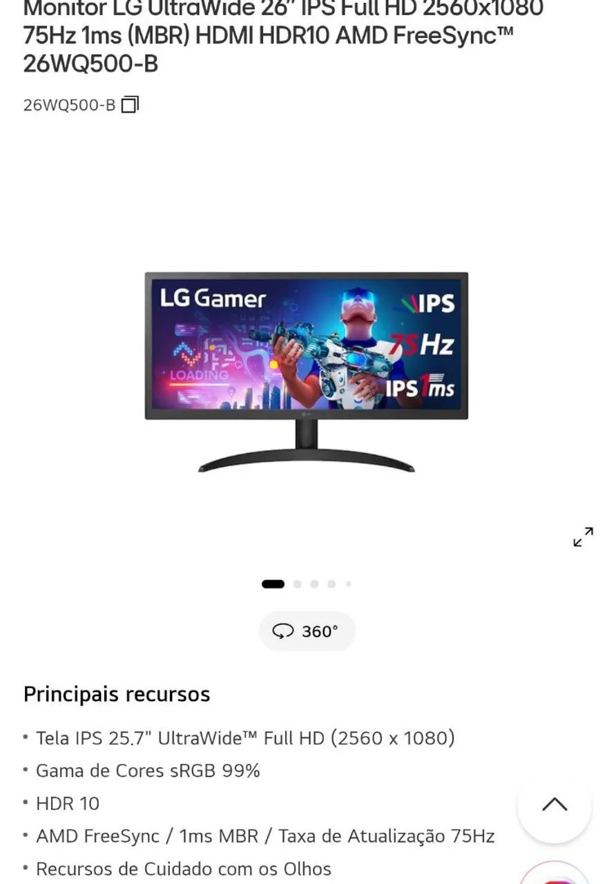 Monitor LG Ultrawide 75Hz - Foto 2