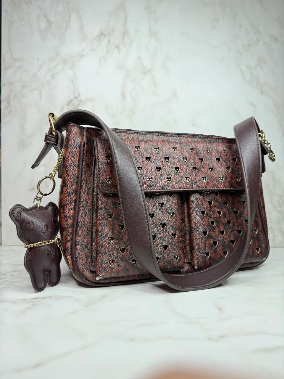 Bolsa marrom tote