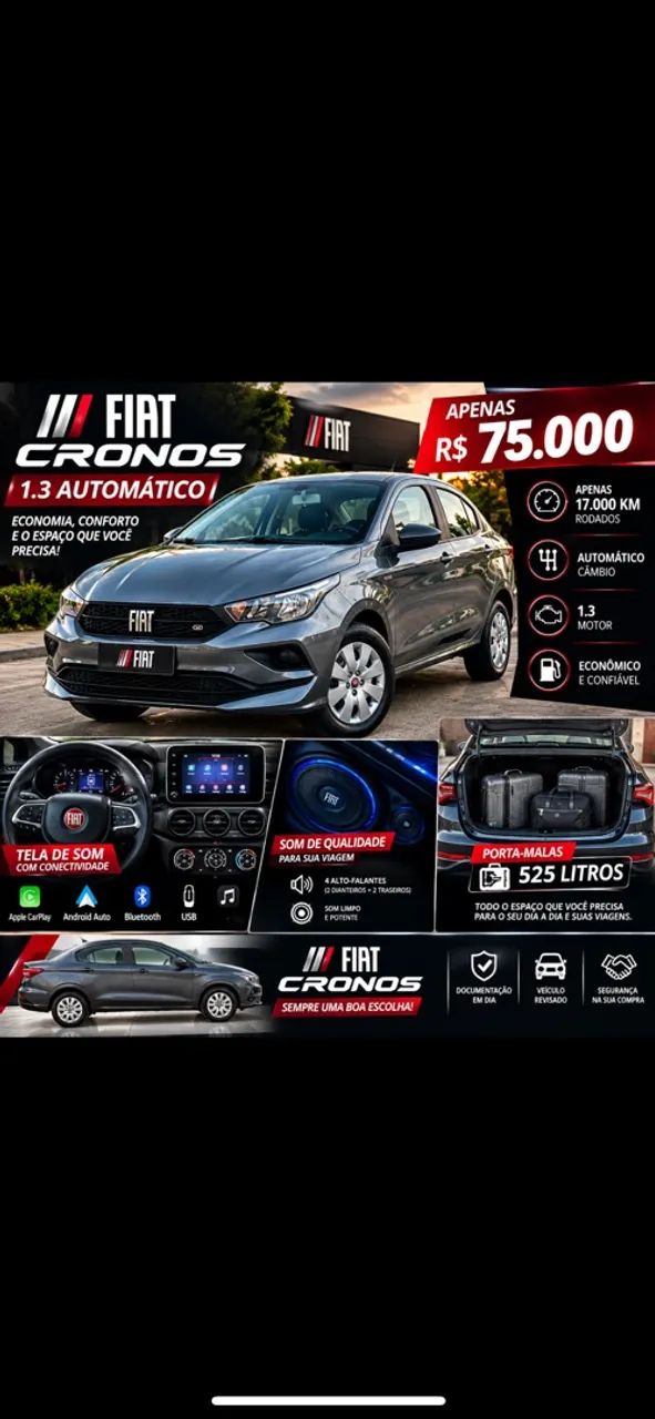 Fiat Cronos Drive 1.3 8V Flex Aut. 2023