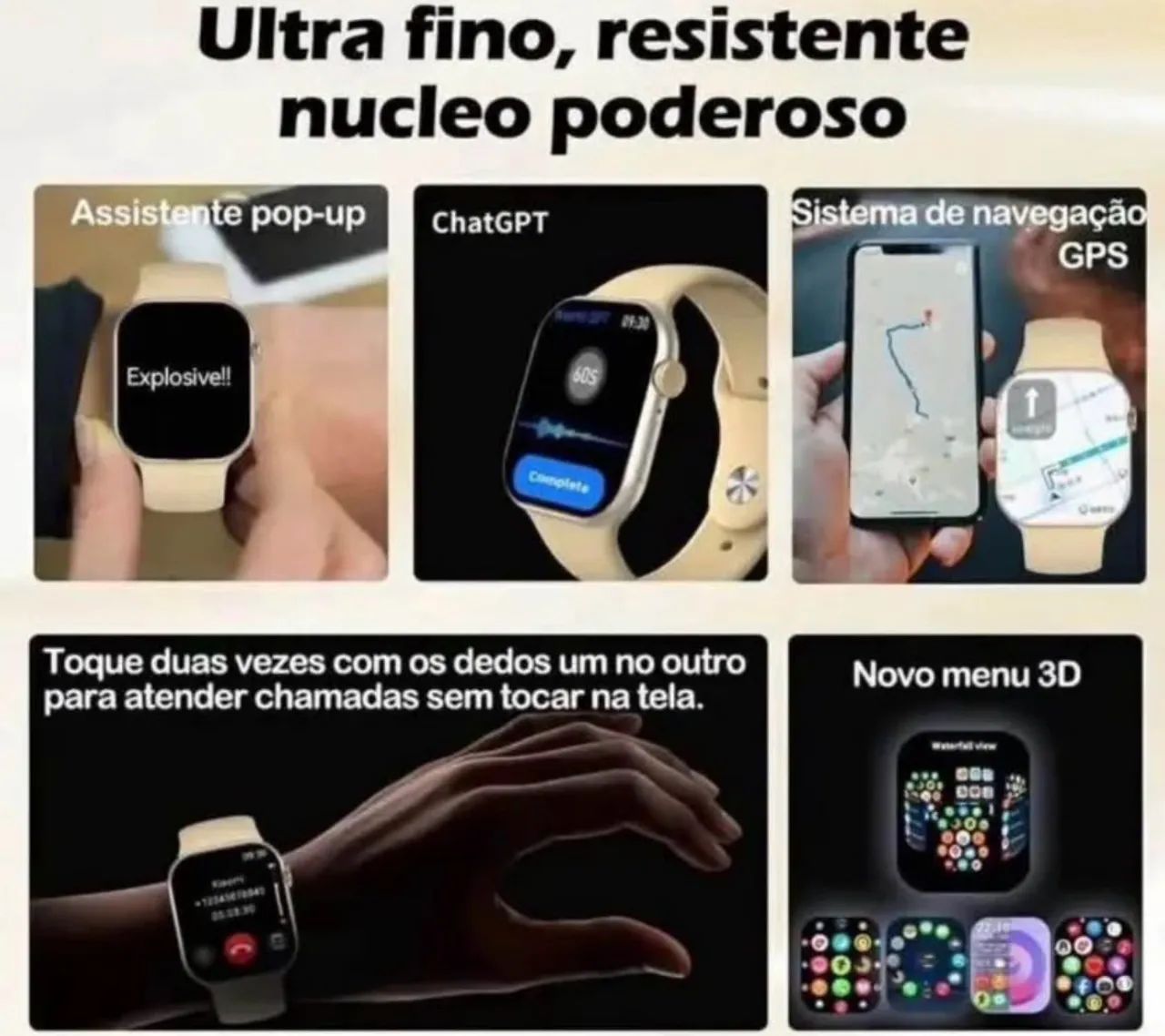 Relogio digital s10 com sistema android - Foto 2