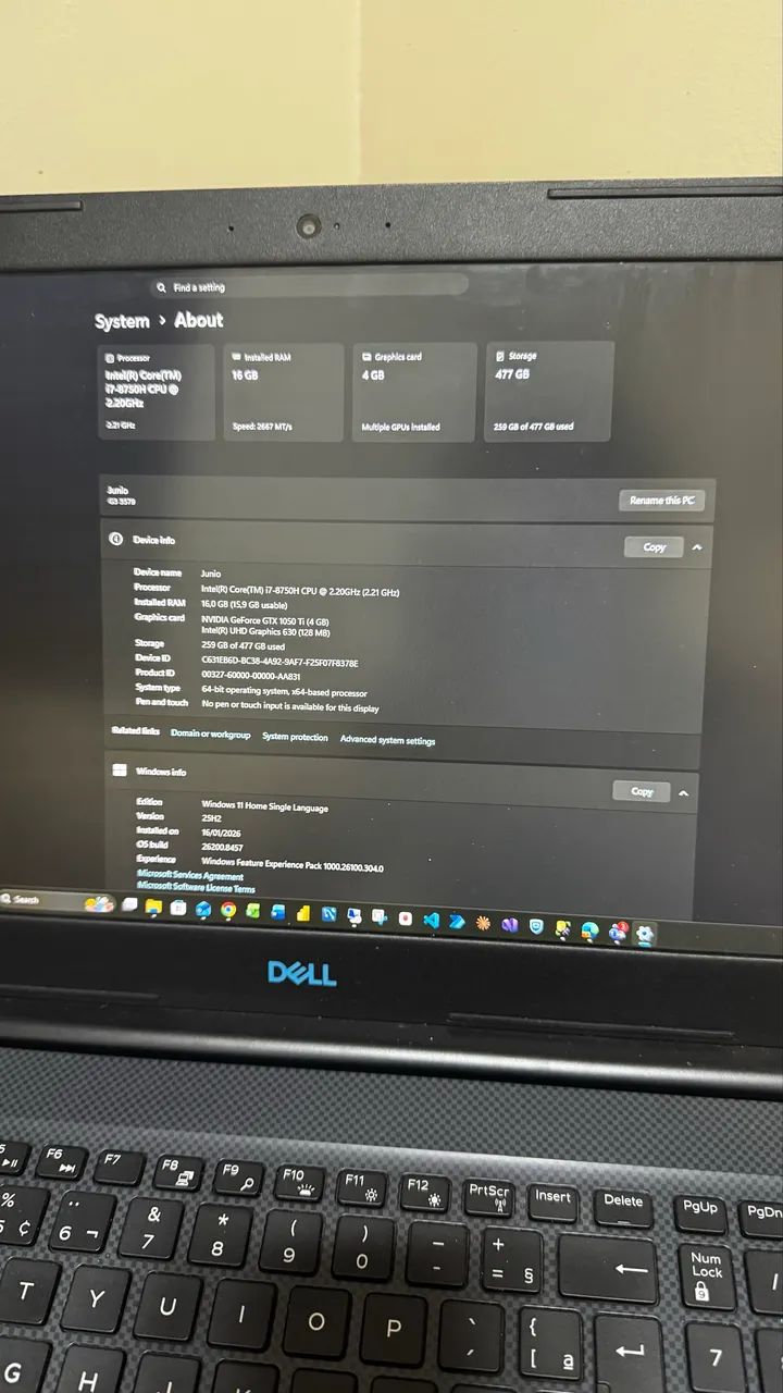 Notebook Dell G3 Gamer - Foto 3