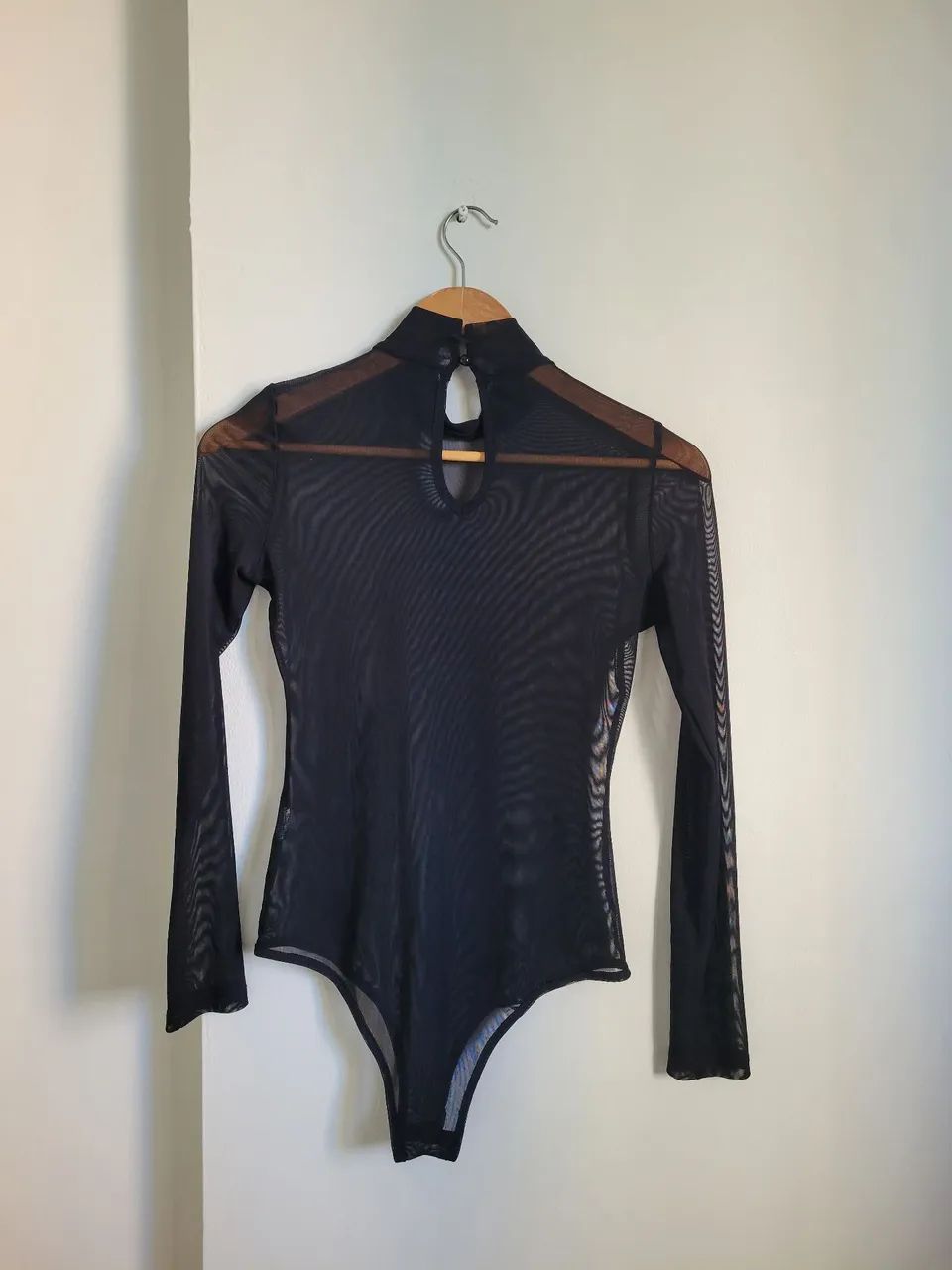 Blusa preta transparente  - Foto 2