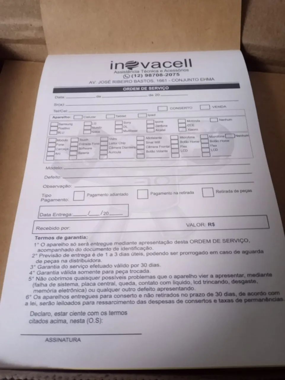 Blocos de pedido Personalizado - Foto 3