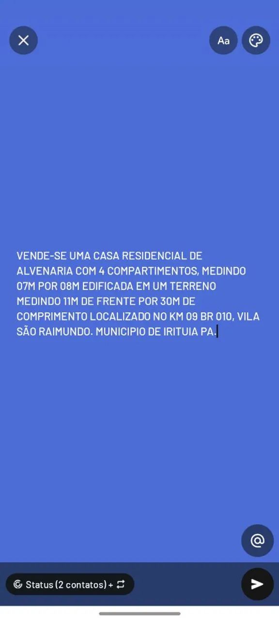 Vendo uma casa 