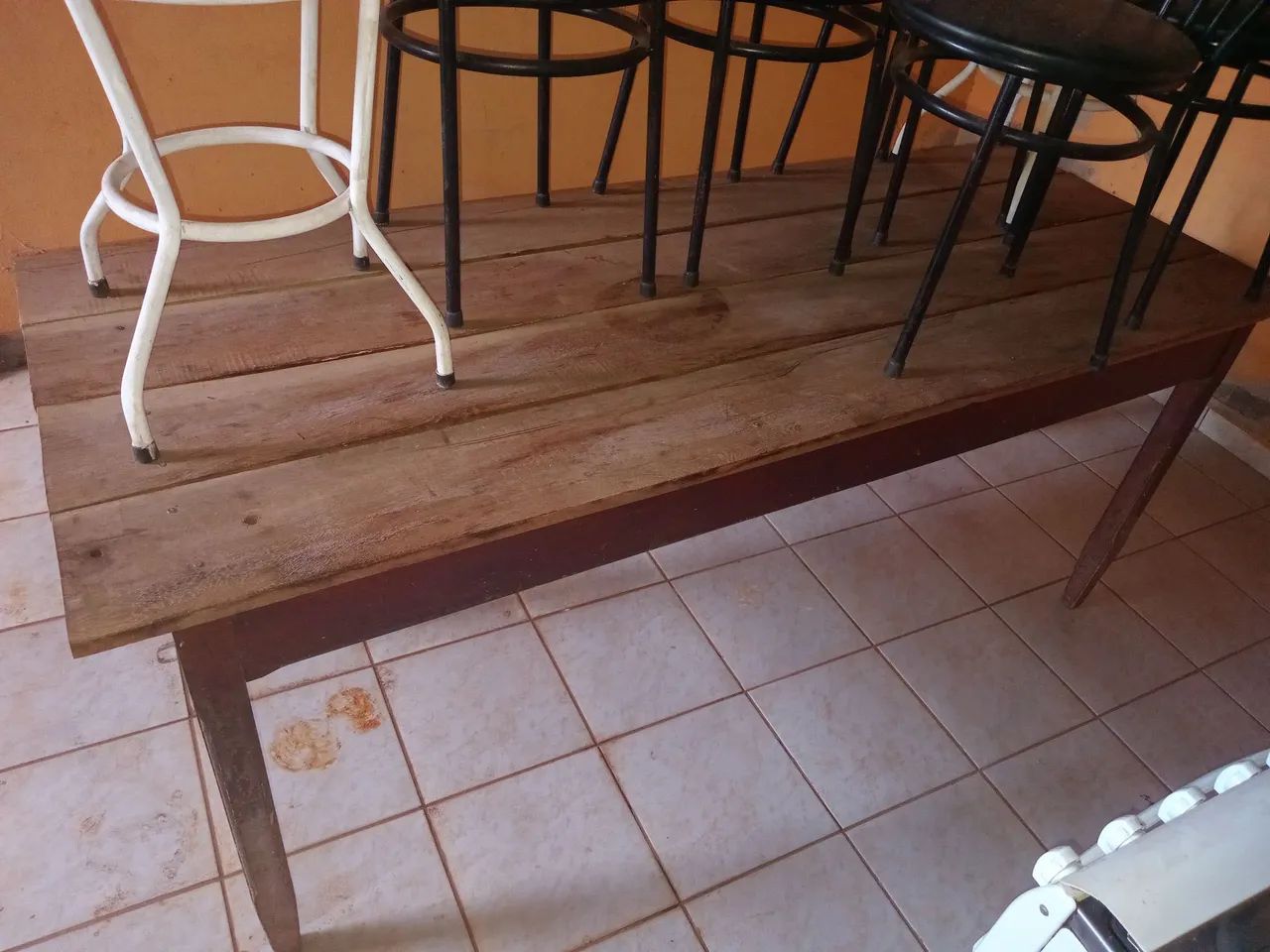 Mesa Madeira Antiga + Cadeiras - Foto 2