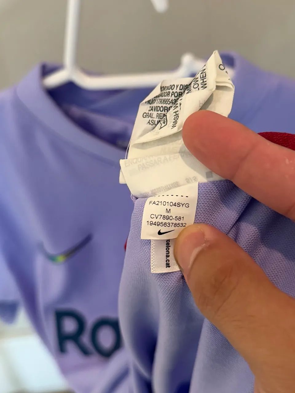 Camisa Nike Barcelona Away 21/22 M - Foto 5