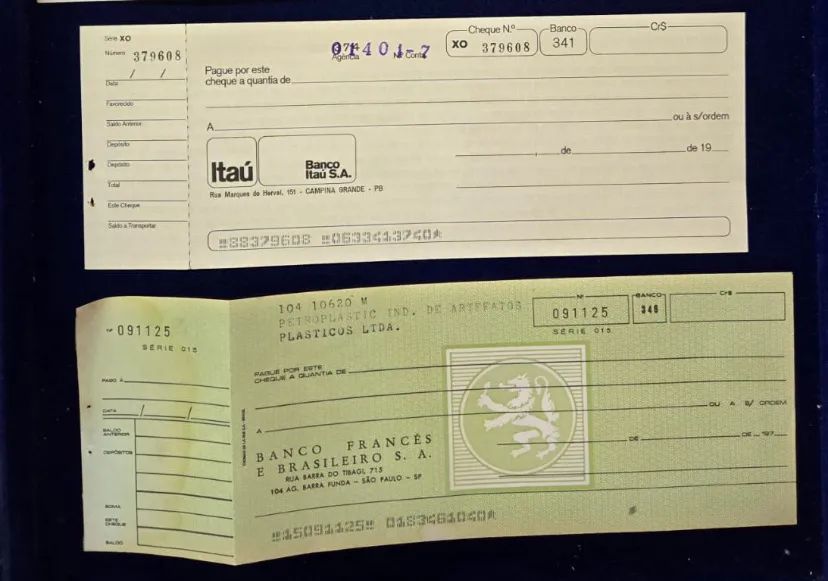 Cheques de Bancos Antigos - Foto 3