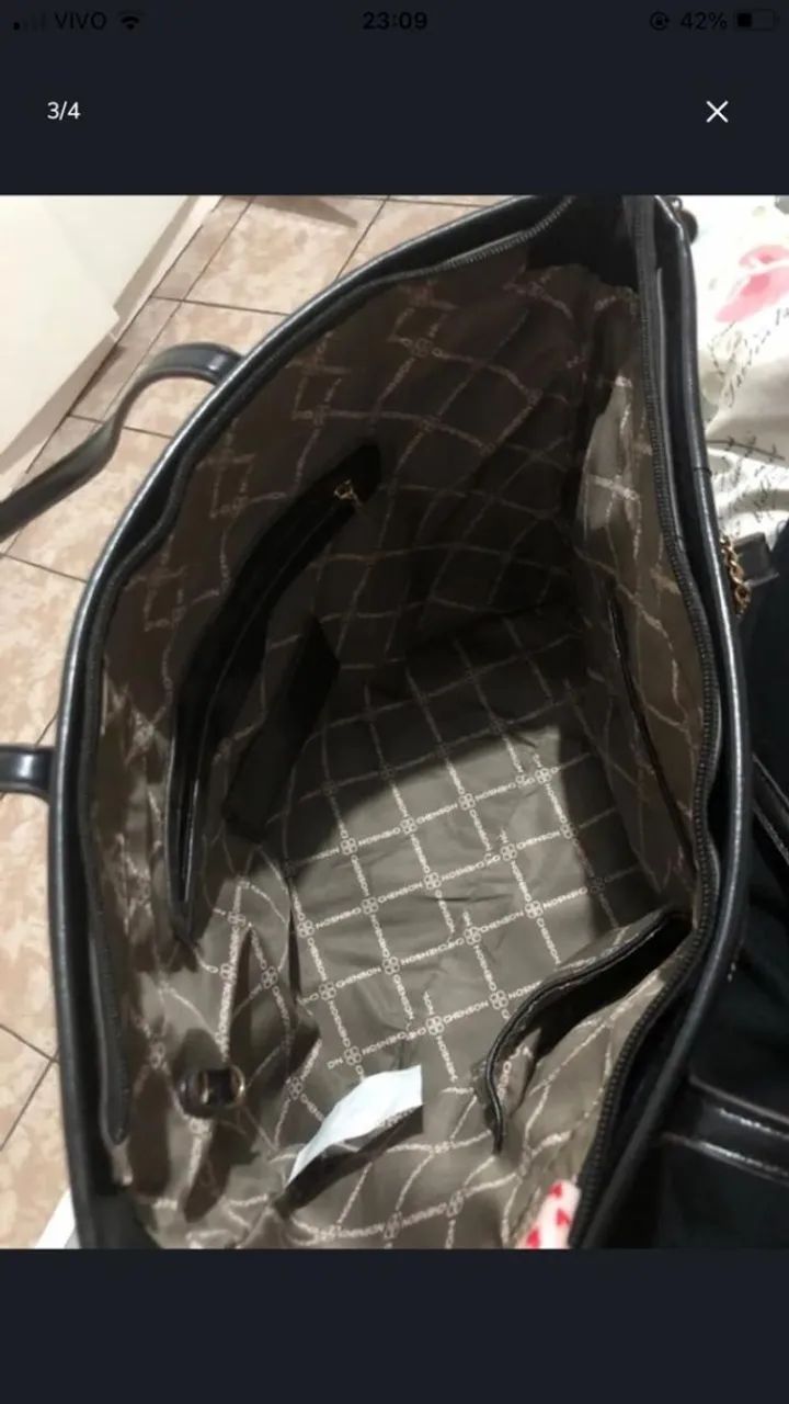 Bolsa - marca chenson original alça de ombro + necessaire - Foto 2