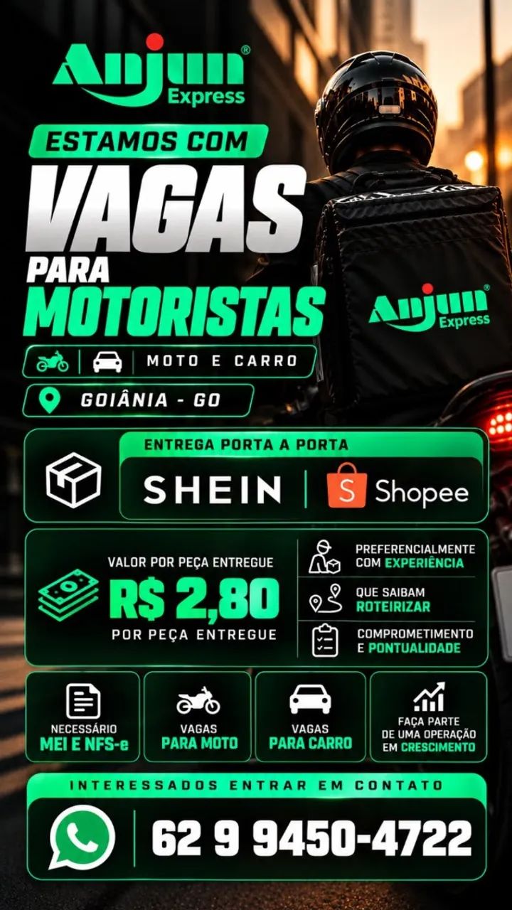 Vaga de Motorista 