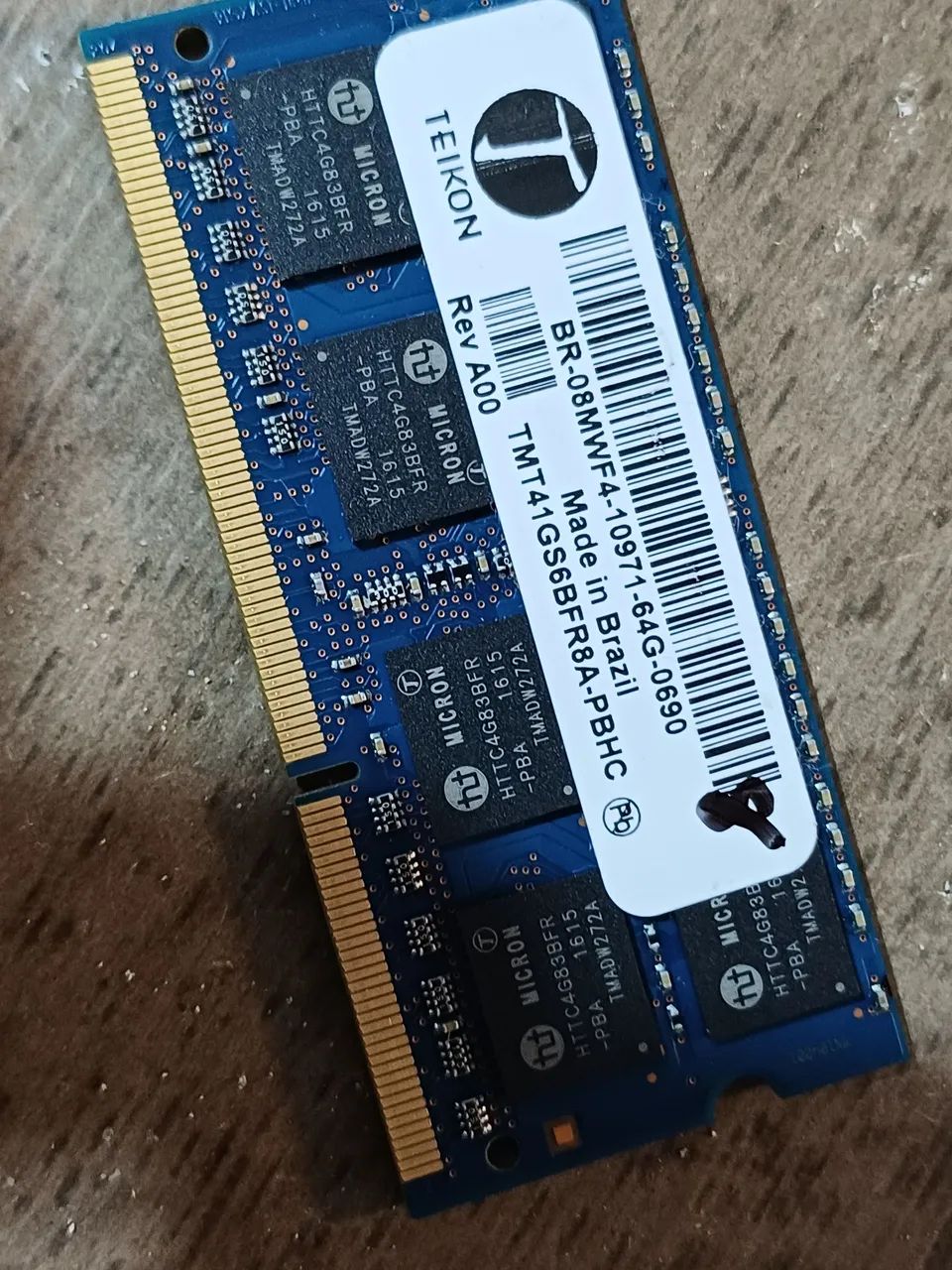 Memoria de 8 gigas ddr3l notebook 